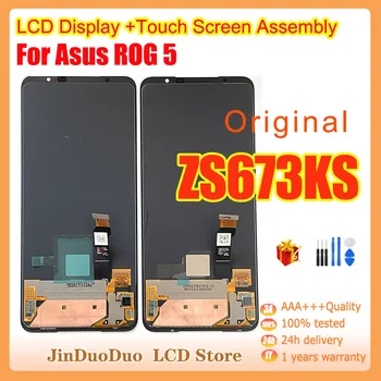 6,78 “Оригинальный Для ASUS ROG 5 ZS673KS ЖК-дисплей с Сенсорным экраном, Дигитайзер Для Asus zs673ks Дисплей с Заменой рамки I005DA