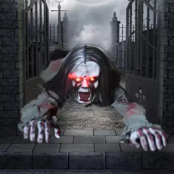 Страшный Хэллоуин, Ползающий Электронный Жуткий Кровавый Глаз С Зомби LED Prop R4N2