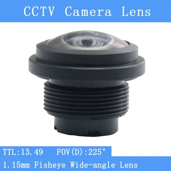 Pu'Aimetis HD 360 Рыбий глаз CCTV Объектив 1,15 мм M12 Камера видеонаблюдения 1/3/1/2,7 FOV: 225 ° Широкоугольные объективы cctv