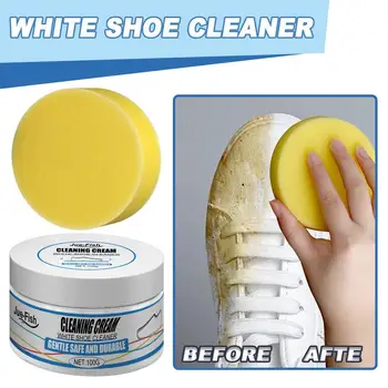 Крем для чистки белой обуви Многофункциональный Очищающий И Отбеливающий Крем Для Удаления пятен, Осветления и ухода за пожелтением