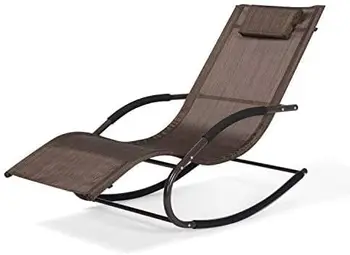 Кресло для отдыха, Шезлонг для патио и газона, Кресла для отдыха у бассейна со съемной подушкой, темно-серый
