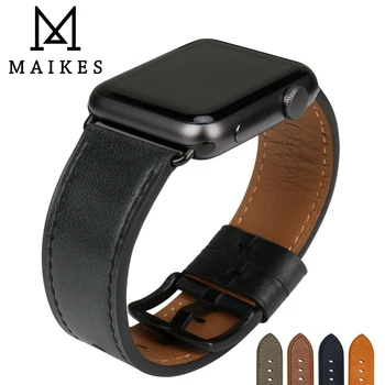 Высококачественный кожаный ремешок для Apple Watch Band 45 мм 41 мм 44 мм 40 мм 42 мм 38 мм Series 7 6 SE 5 4 3 iWatch Watchband