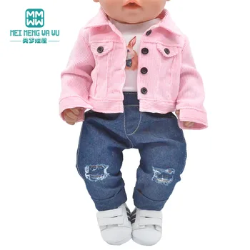 одежда для мини-кукол, модные куртки, джинсы, пальто, обувь, подходит для американской куклы 45 см и аксессуаров для кукол new born