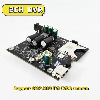 10unit 2CH AHD Мобильный видеорегистратор печатная плата поддерживает CVBS/AHD 8.0MP/128 ГБ HD 1080P 2-канальный автомобильный видеорегистратор с дистанционным управлением