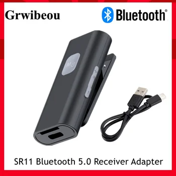 Grwibeou SR11 Bluetooth BT 5,0 Приемник 3,5 мм Разъем AUX Аудиоадаптер Поддержка Считывателя TF-карты для ПК Наушники с микрофоном Bluetooth