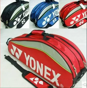 Водонепроницаемая ракетка для бадминтона Yonex, рюкзак большой емкости, Независимое отделение для обуви, портативное отделение для сухой и влажной уборки