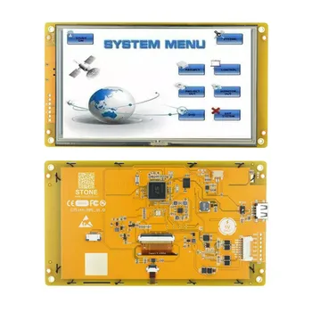 7-дюймовый ЖК-дисплей HMI RS232 TTL USB с платой контроллера + Графическая программа + Резистивный сенсорный экран для промышленности