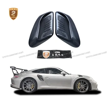 Заднее Брызговик из настоящего Углеродного волокна Подходит Для Porsche 911 991.2 высококачественная сухая обшивка крыльев из углеродного волокна в стиле вентиляционных отверстий gt3rs