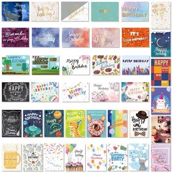Partykindom 40ШТ поздравительных открыток с 40ШТ конвертами Креативные поздравительные открытки Оптом в коробке