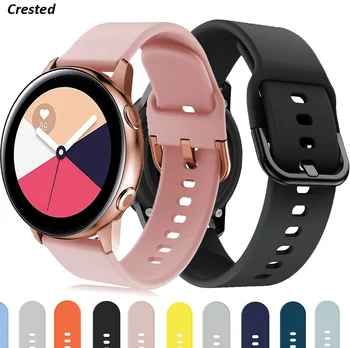 20 мм ремешок для часов Samsung Galaxy watch 3 41/42 мм Active 2/Amazfit gts 2 силиконовый ремешок для часов браслет huawei watch gt 2-2e band