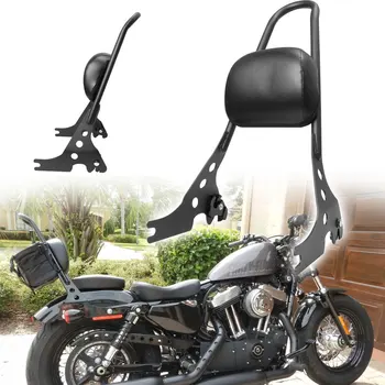 Мотоциклетная Черная Съемная Накладка На Спинку Сиденья Для Сисси Заднего Пассажира Harley Sportster Iron XL1200 883 2004-2021 2020 2019 2018