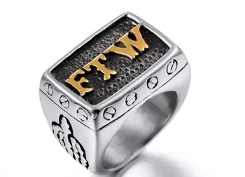 MIXORDER Модные кольца из сплава FTW, кольца в механическом стиле в стиле панк, 2 цвета, мужской подарок, ювелирный аксессуар, Оптовая продажа, 10 шт. /лот