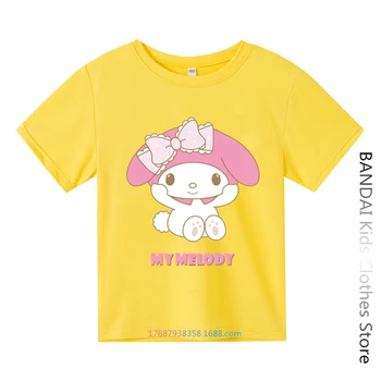 Футболка Sanrio Girls My Melody, летняя футболка с рисунком 