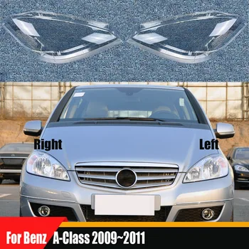 Для Benz A-Class 2009 ~ 2011 Корпус объектива фары Прозрачная крышка фары Замените оригинальный абажур из оргстекла