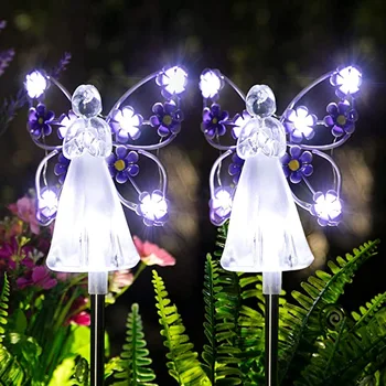 Солнечный Ангел Садовые Лампы Открытый Водонепроницаемый Газон Ландшафтный Свет Украшение внутреннего двора Ночные огни