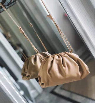 Женская сумка из искусственной кожи Y2k Cloud, маленькая сумочка, Цветная мягкая Клецка, женская сумка через плечо