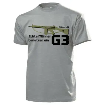 Футболка со штурмовой винтовкой G3 бундесвера SAS. Повседневные футболки из 100% хлопка с коротким рукавом и круглым вырезом, Новый размер S-3XL