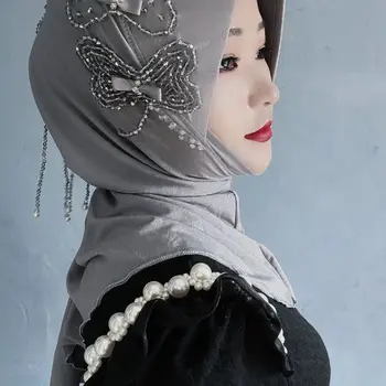 Абайя Хиджаб Мусульманский Шарф Для Женской Одежды Тюрбан Бесплатная Доставка Головной Платок Малайзия Кепка Шляпа Куфи Ислам Саудовская Аравия Арабская Шаль