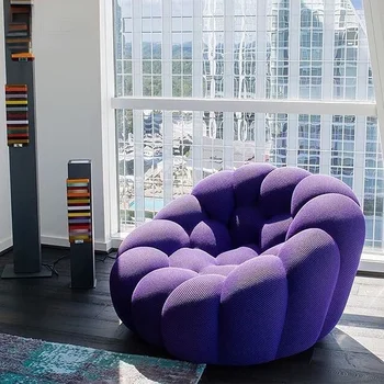 Пузырчатый диван Простая Мебель Для гостиной, Кресло для отдыха, Эргономичная мягкая сумка, Современный тканевый диван-кресло