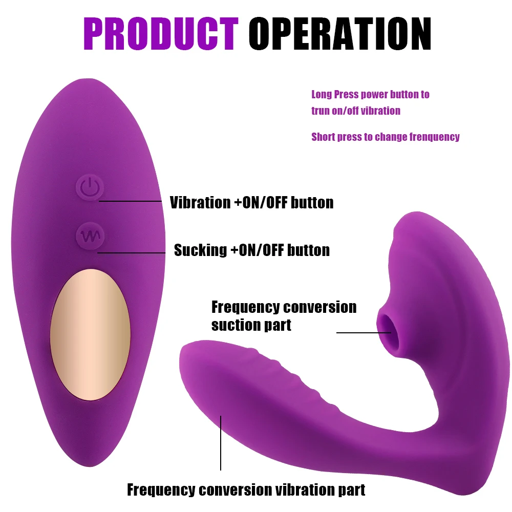 Секс-игрушки 2 в 1, Стимулятор клитора, Вибратор-присоска для Женщин, Секс-игрушка для Взрослых, 18 Товаров, Женский Мастурбатор для Пар 1