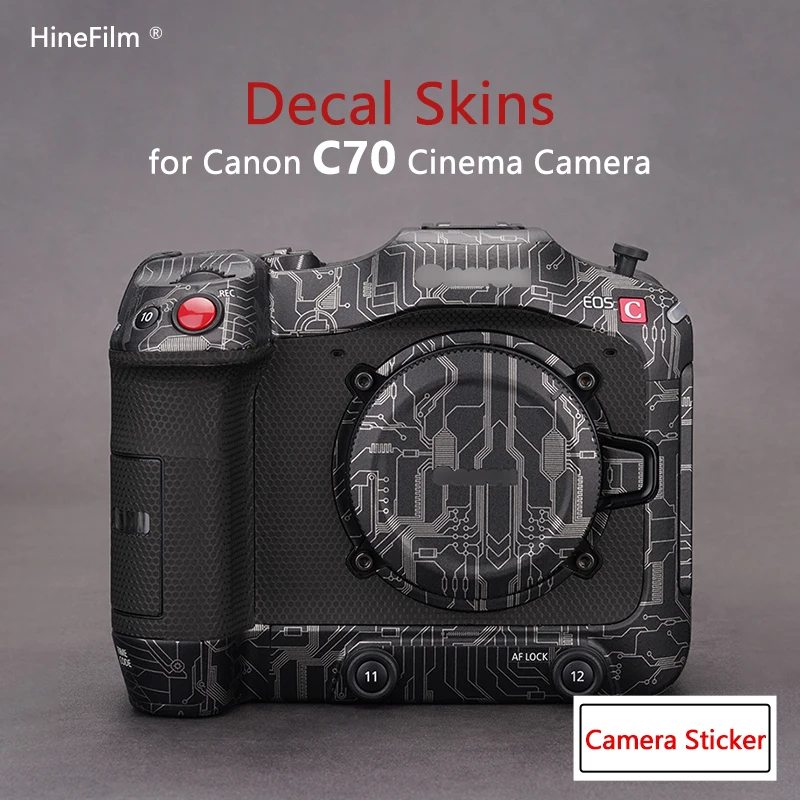 Защитная пленка для кожи камеры EOS C70 для камеры EOS C70 Камера Премиум-класса, Наклейка на кожу, Чехол, Пленка Для обертывания тела, Покрытая Пленкой 0