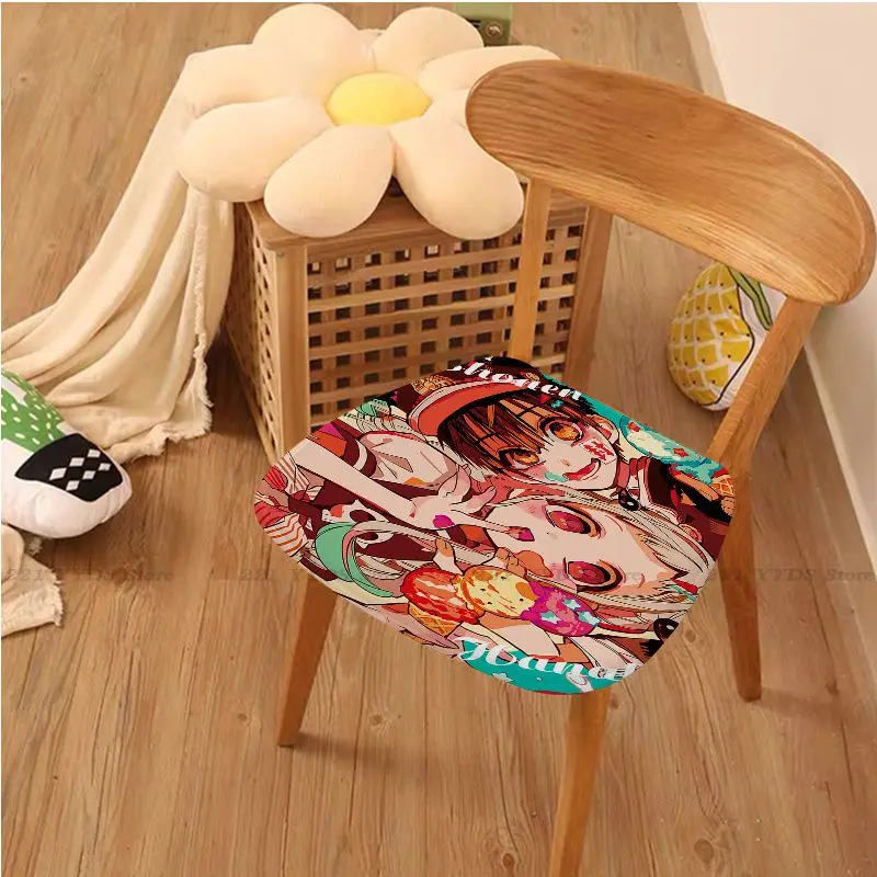 Jibaku Shounen Hanako-kun Круглая Плюшевая подушка Для Дома, мягкая Удобная подушка для спинки 50x50 см, Коврик для стула 1