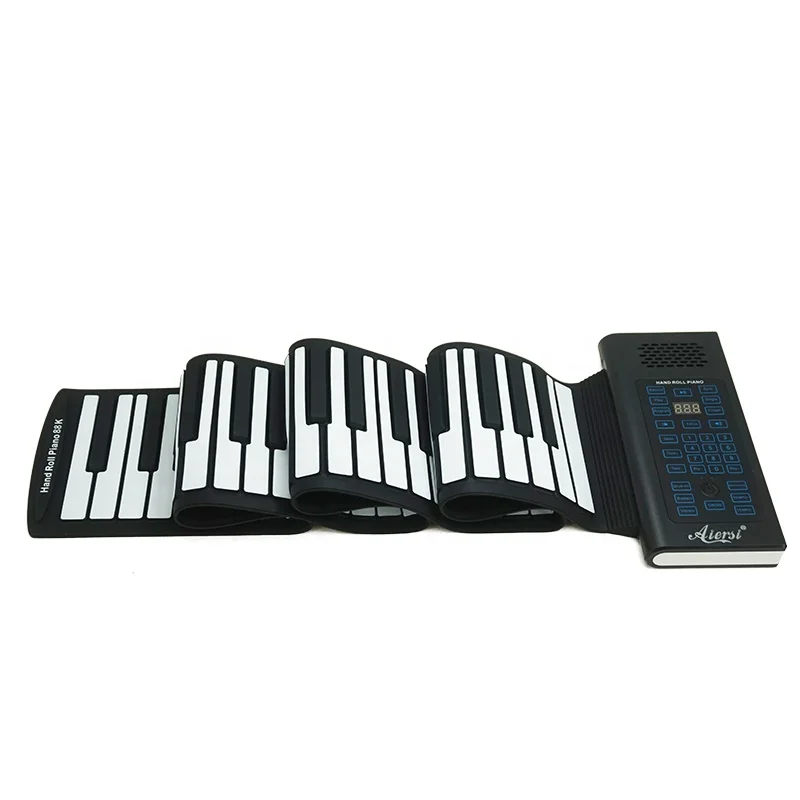 Высококачественные пианино для занятий, силиконовая гибкая клавиатура для фортепиано, 88 клавиш, цифровая MIDI-клавиатура для музыкальных инструментов 4