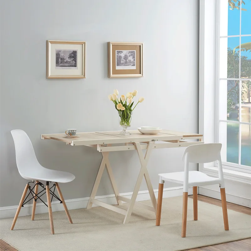 Трансформируемая мебель для дома Smart transforming furniture Складной Деревянный Обеденный стол складная настольная полка 3