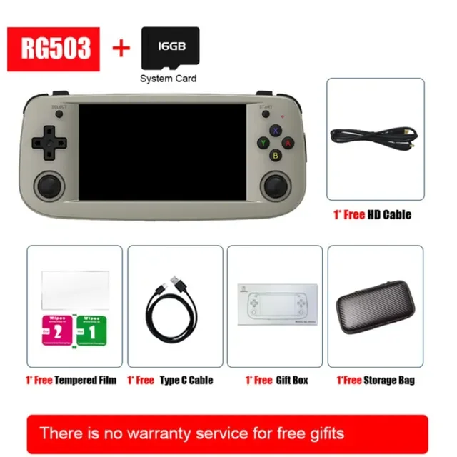 RG503 4,95 Дюймовый OLED-экран RK3566 Портативная Игровая консоль Для PS1 N64 Ретро Игровые Приставки С Wifi TV Out 0