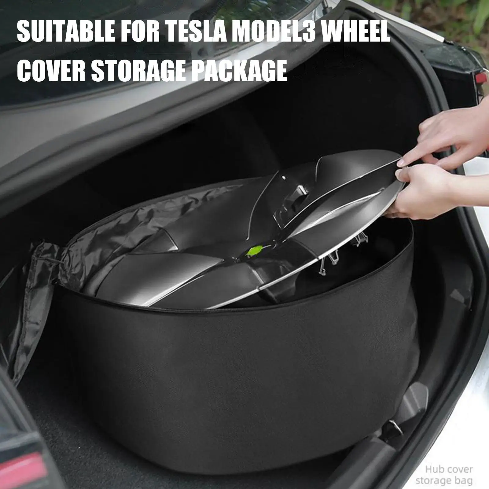 Сумка для хранения рулевой рубки автомобиля Применима Для Tesla Model3, сумка для хранения Крышки ступицы, сумка для хранения модельной ступицы, аксессуары для модернизации S5I1 3