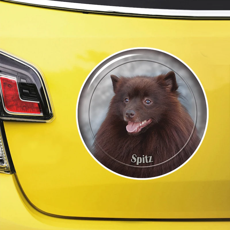 Spitz Dog V3, Самоклеящаяся наклейка, Автомобильная наклейка, Водонепроницаемые Автодекоры на бампер, заднее стекло, ноутбук #S60964 0