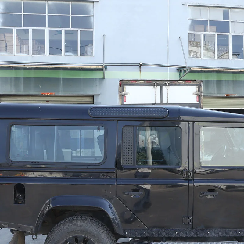Задняя дверь автомобиля из черного сплава, крыша, боковое стекло, защитная пластина Для Land Rover Defender 90 110, внешние автомобильные аксессуары 5
