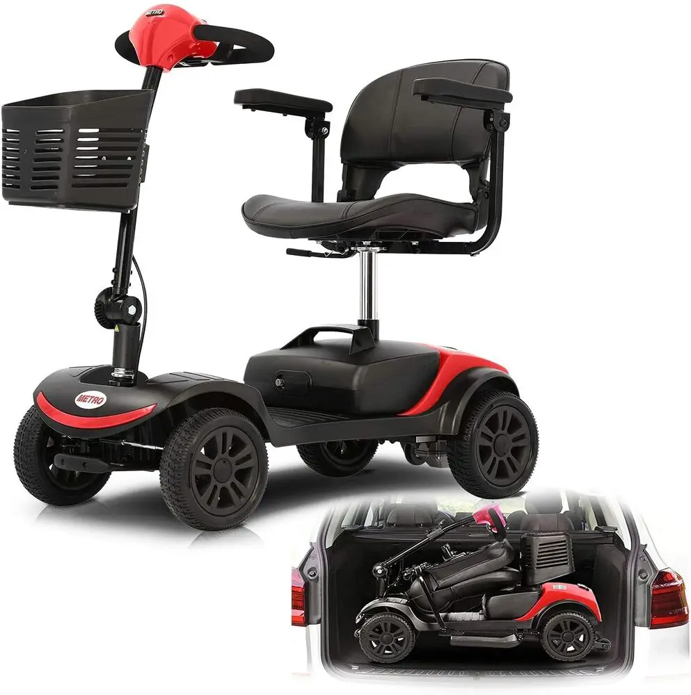 Электрический 4-колесный Компактный мобильный Скутер, автомобиль, мотоцикл, Откидное сиденье с электроприводом Для пожилых людей, путешествия Пожилых Людей, спорт на открытом воздухе 2