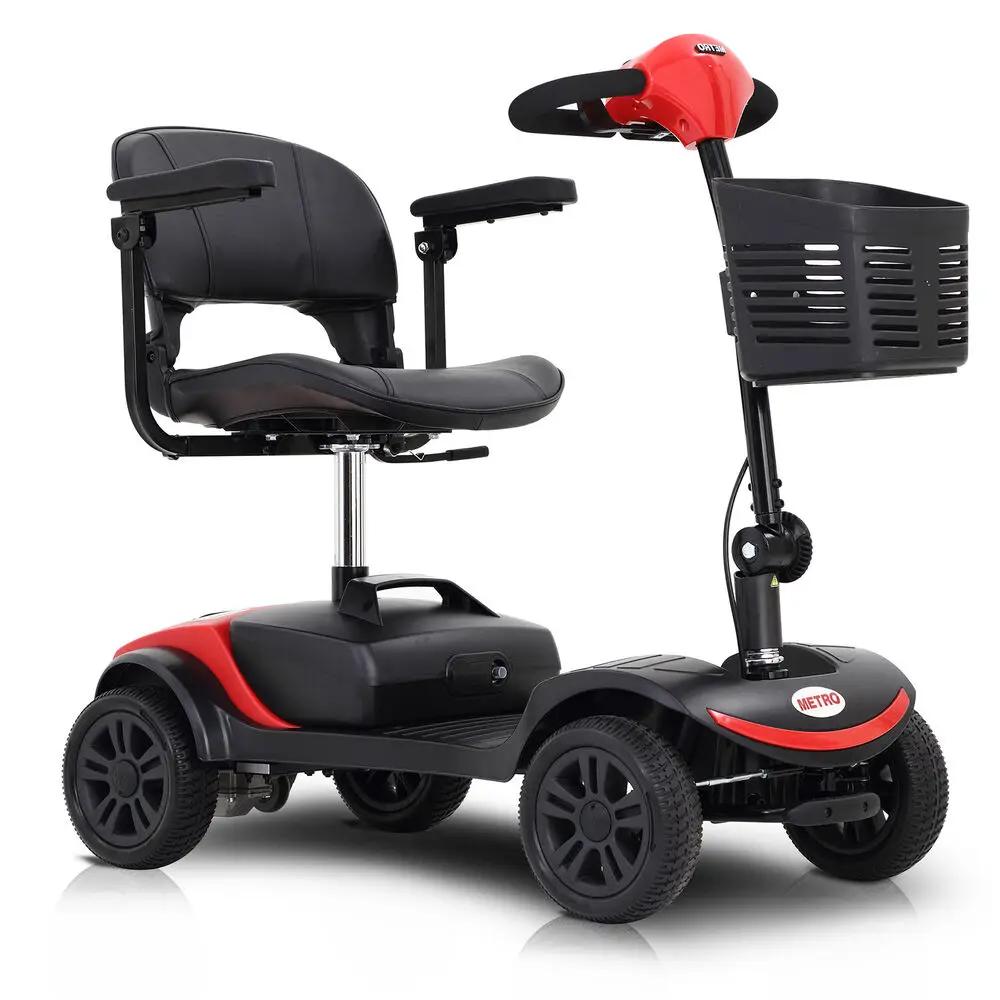 Электрический 4-колесный Компактный мобильный Скутер, автомобиль, мотоцикл, Откидное сиденье с электроприводом Для пожилых людей, путешествия Пожилых Людей, спорт на открытом воздухе 4