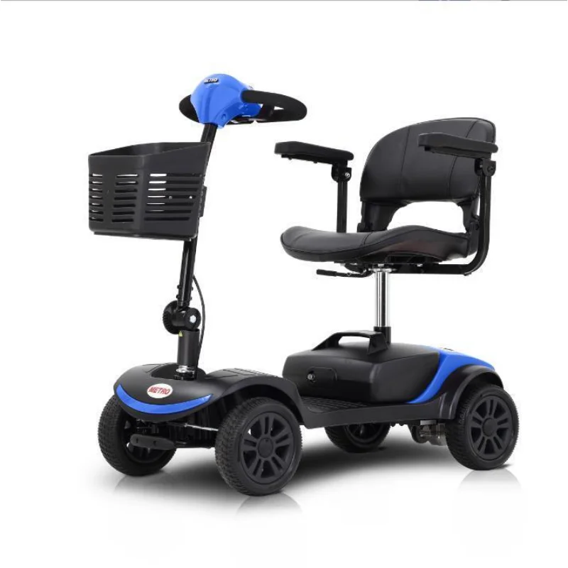 Электрический 4-колесный Компактный мобильный Скутер, автомобиль, мотоцикл, Откидное сиденье с электроприводом Для пожилых людей, путешествия Пожилых Людей, спорт на открытом воздухе 5