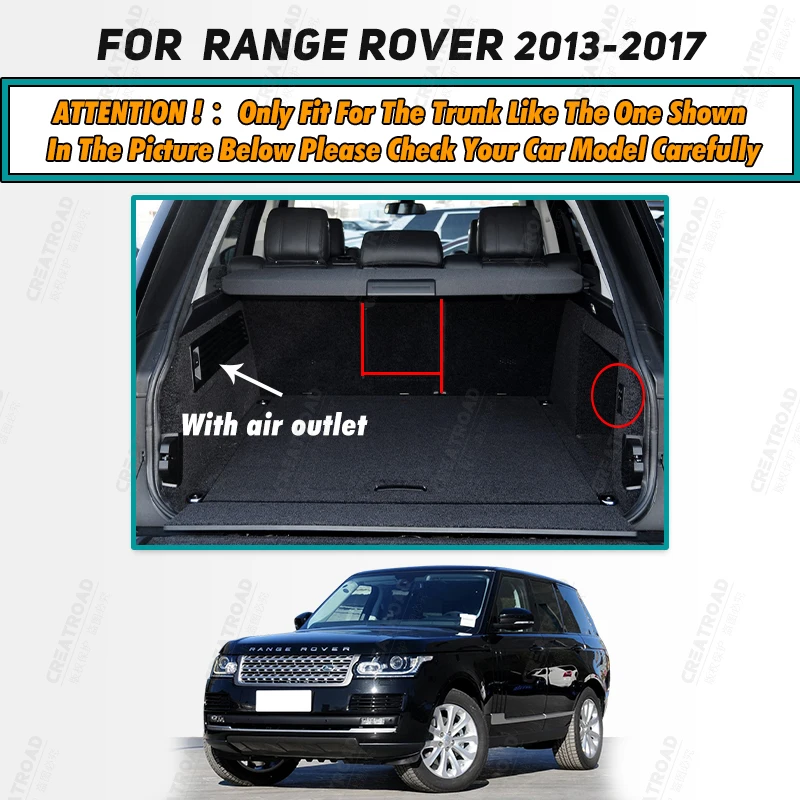Автоматический Коврик с Полным Покрытием Багажника Для Landrover Range Rover 2013-2017 16 15 14, Накладка На Багажник Автомобиля, Защита Интерьера, Аксессуары 2