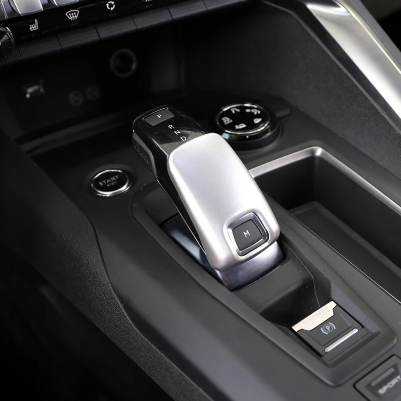 Для PEUGEOT 3008 GT 5008 2nd 2017 2018 ABS матовая автоматическая ручка переключения передач, декоративная крышка, отделка, автомобильный стайлинг 1 шт. 2