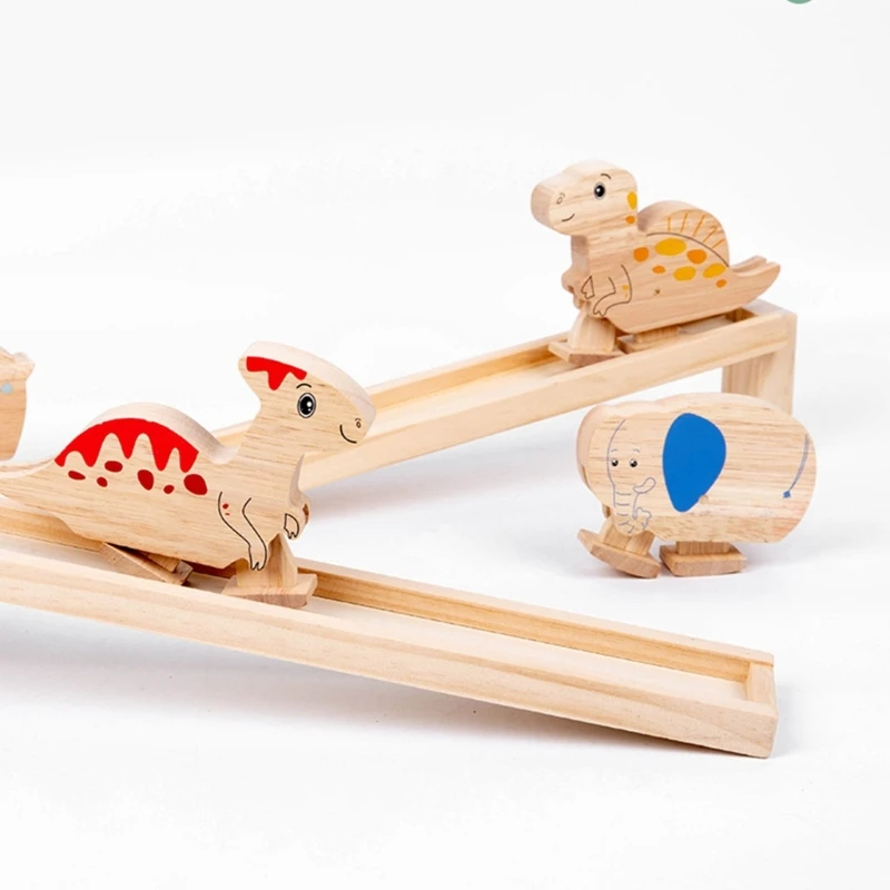 Бионический механический деревянный блок, игрушка для детей, Ходячие блоки с животными, подарок для сенсорного просвещения малышей 4