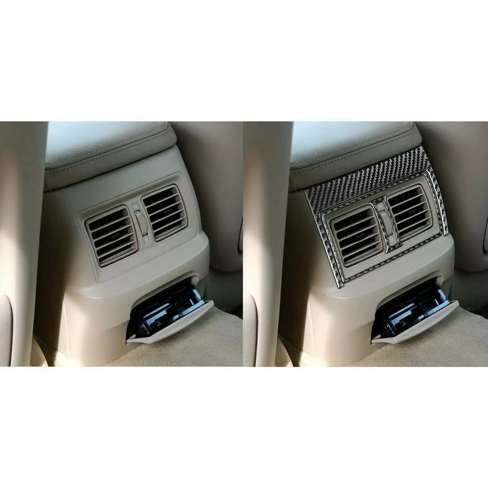 Накладка Вентиляционного Отверстия Заднего Кондиционера из Углеродного Волокна Для Lexus GS300 350 450h 460 2006-2011 5
