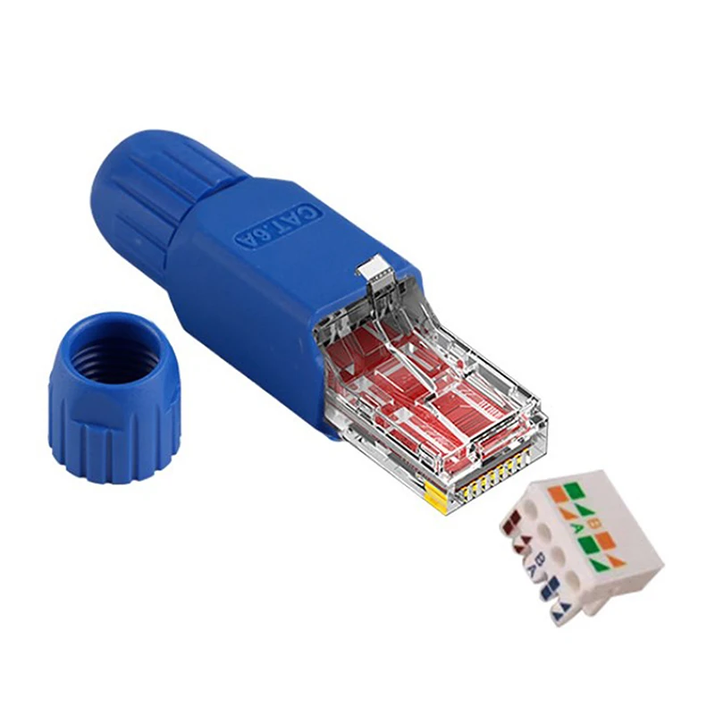 Разъем RJ45 Разъемы для подключения к сети Ethernet Кабельный Штекер Неэкранированный Адаптер 2