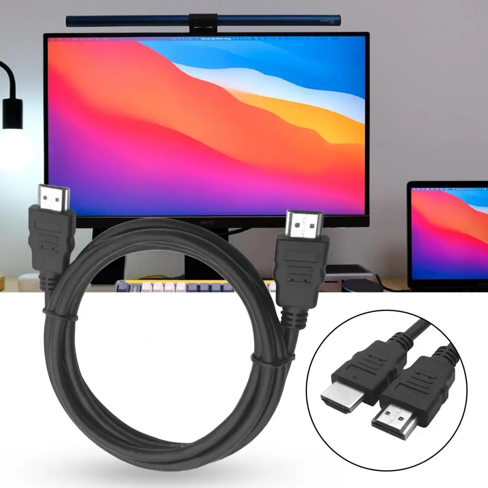 Bluelans HDMI-совместимый кабель Plug Play Широкое применение Металлический Практичный Надежный видео шнур для телевизионной приставки 2