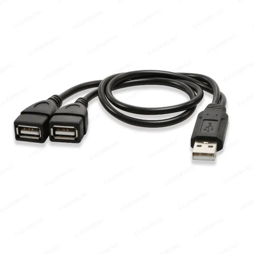 1 Штекер К 2 розеткам USB 2.0 Удлинитель Y-Образный кабель для передачи данных Адаптер питания Конвертер Разветвитель USB 2.0 Кабель 15 ~ 18 см 5