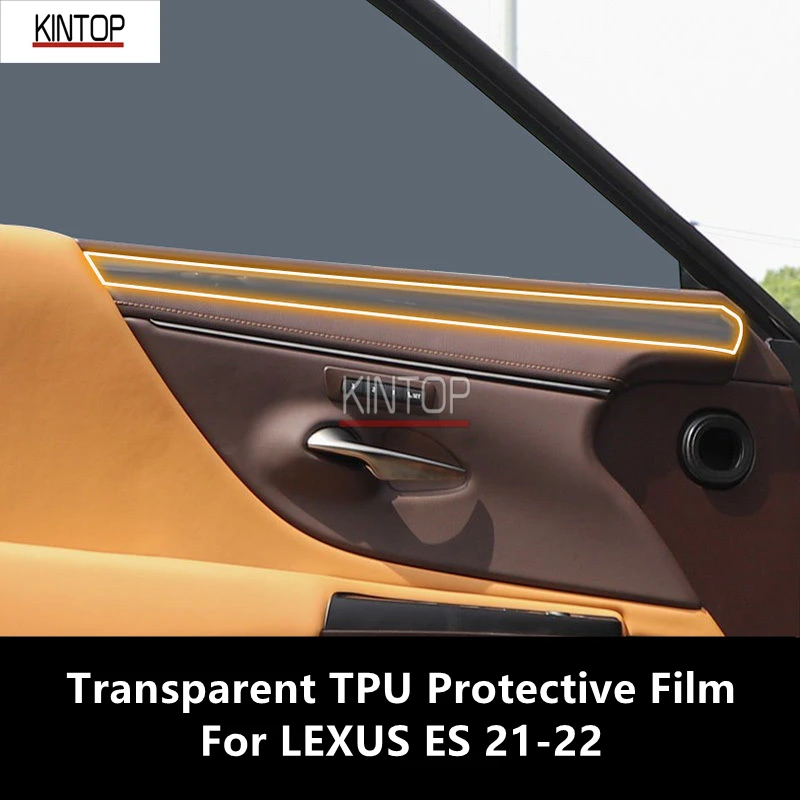 Для центральной консоли салона автомобиля LEXUS ES 21-22, прозрачная защитная пленка из ТПУ, пленка для ремонта от царапин, аксессуары для ремонта 1