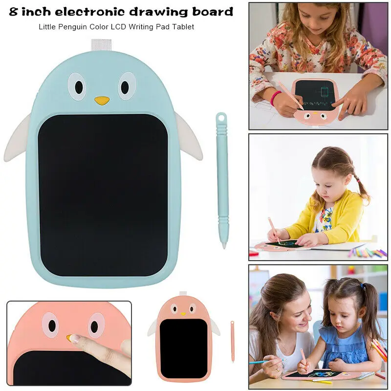 Электронный блокнот для рукописного ввода с 8-дюймовым ЖК-экраном, портативная цифровая графика для детских игрушек, инструменты для рисования, цифровые графические планшеты 3