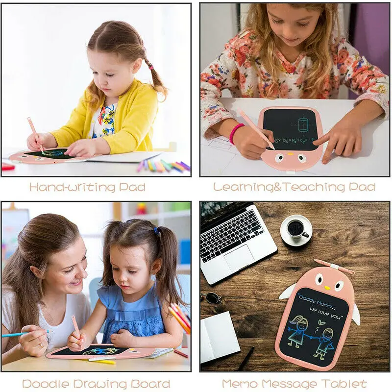 Электронный блокнот для рукописного ввода с 8-дюймовым ЖК-экраном, портативная цифровая графика для детских игрушек, инструменты для рисования, цифровые графические планшеты 4