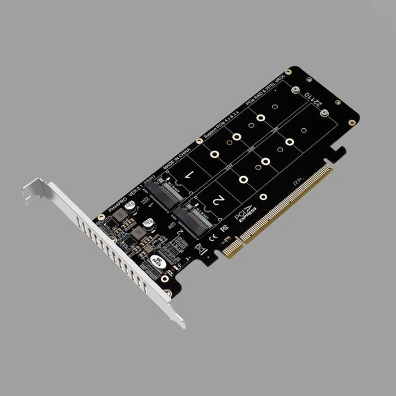 Mini PCIEx16 Для.Твердотельный накопитель NVMEx4 с 2 М-ключами для адаптера расширения RAID для ПК 40JB 4