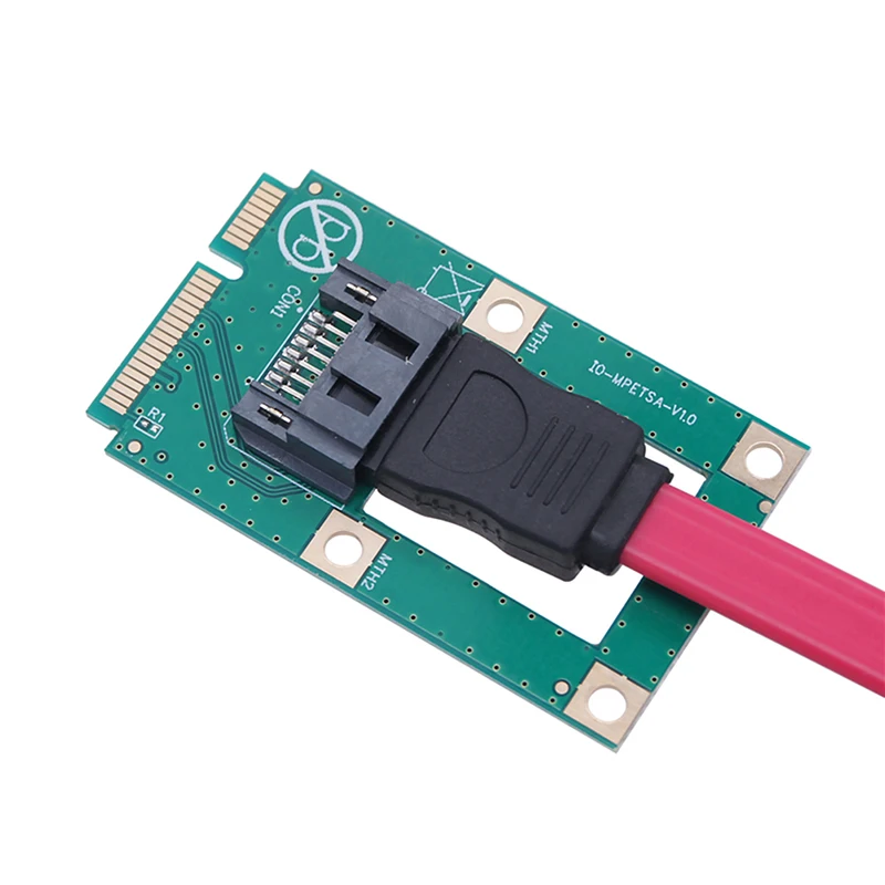 1 комплект карт-конвертеров MSATA-SATA Mini SATA-7-контактный адаптер расширения SATA с интерфейсом 90/180 градусов с кабелем SATA 5