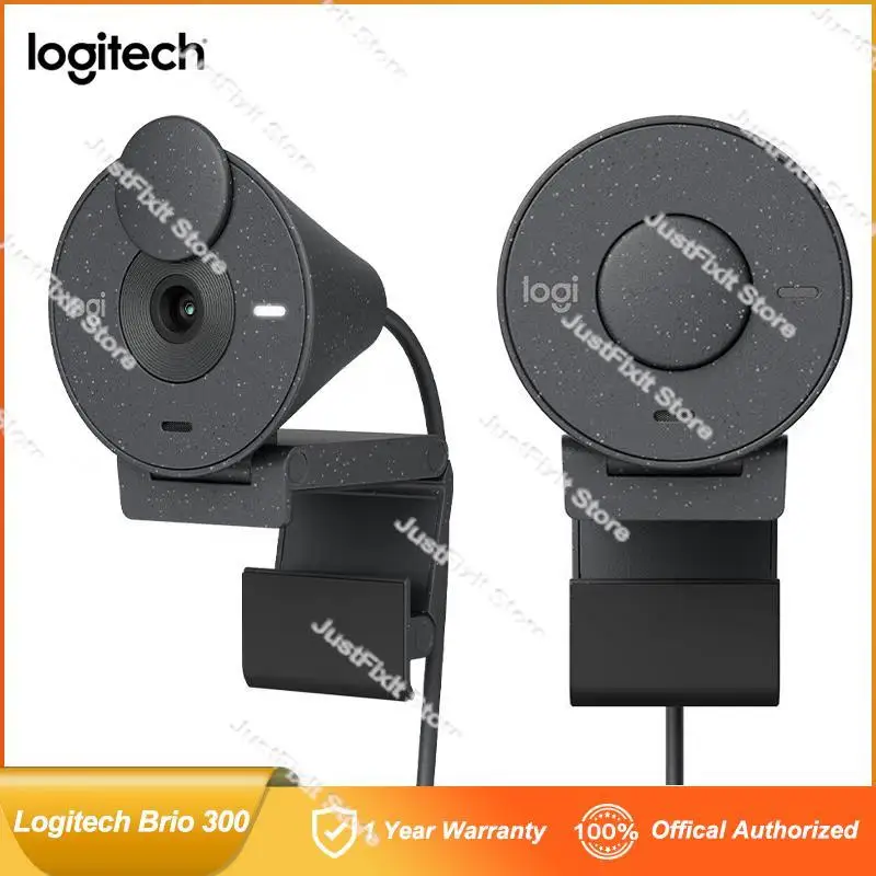 Новая веб-камера Logitech Brio 300 HD онлайн-класса, компьютерная камера 1080 P, камера Brio 300 0
