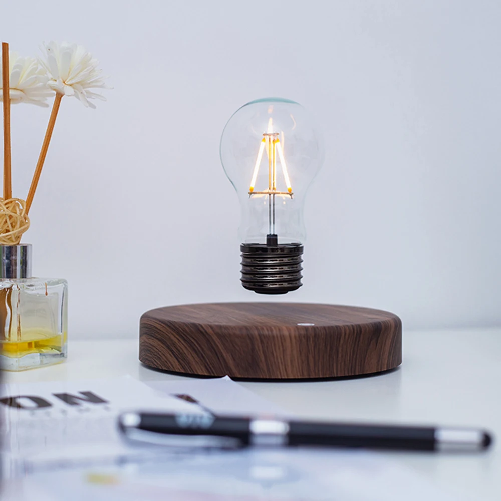 Лампа с магнитной Левитацией, подарок на День Рождения, Креативная Плавающая светодиодная лампа для украшения комнаты, домашнего Офиса 5