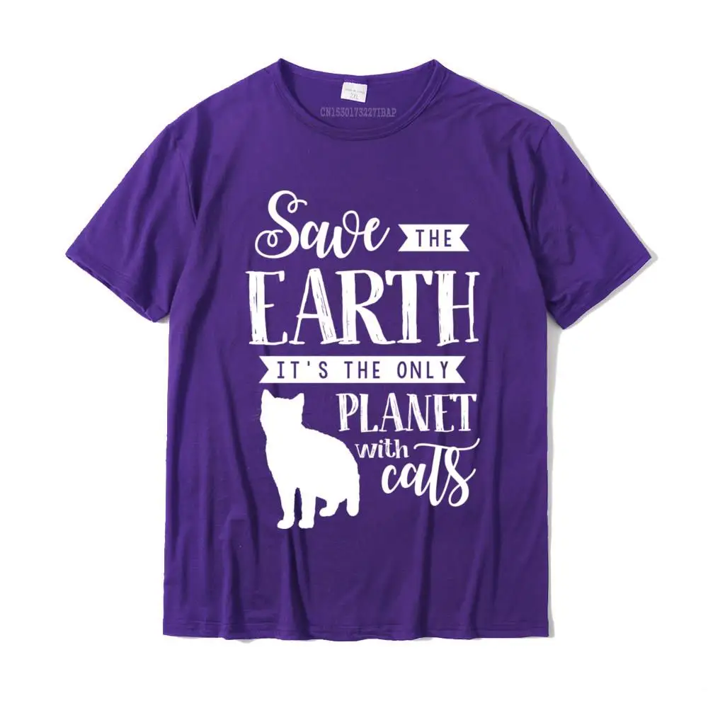 Забавный дизайн для любителей кошек Спасите Землю! Пуловер с капюшоном Camisas Hombre SummerGift, топы, рубашки, Классические хлопковые молодежные футболки 2